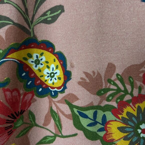 Johnny Was Floral Abstract Print Blouse in Pink Size Medium - Picture 4 of 6